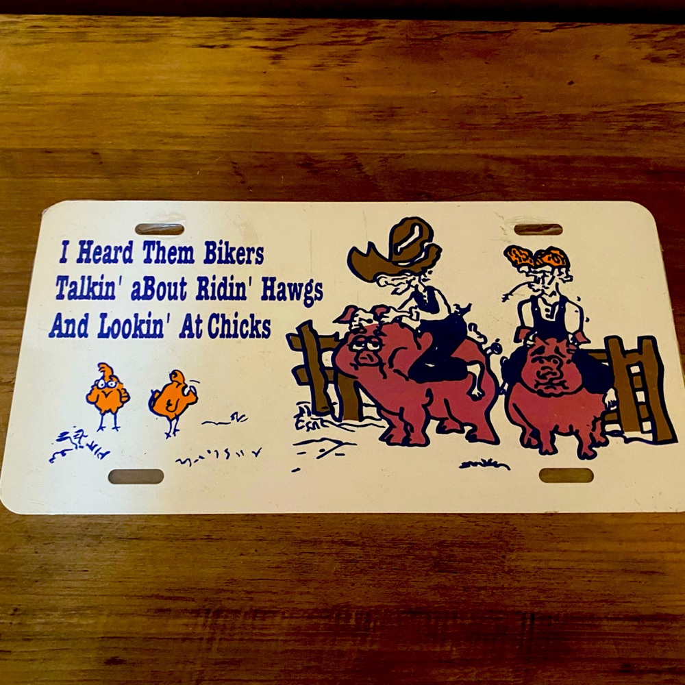 Vintage Novelty License Plate